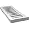 Ekena Millwork Vertical Surface Mount PVC Gable Vent: Functional, w/ 2"W x 2"P Brickmould Sill Frame, 12"W x 32"H GVPVE12X3203SF - alternate 4